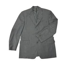Hugo Boss Angelico/Lucca gray Glen plaid wool suit jacket. Size 42R